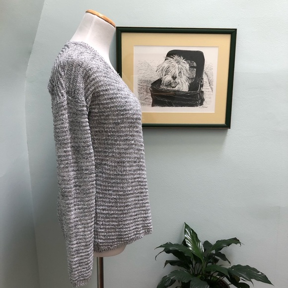 Calvin Klein Jeans Gray Marl V-Neck Sweater - Picture 4 of 11